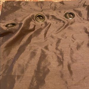 Sheer full length curtain linen